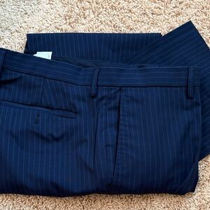 Banana Republic Navy Pinstripe Dress Pants